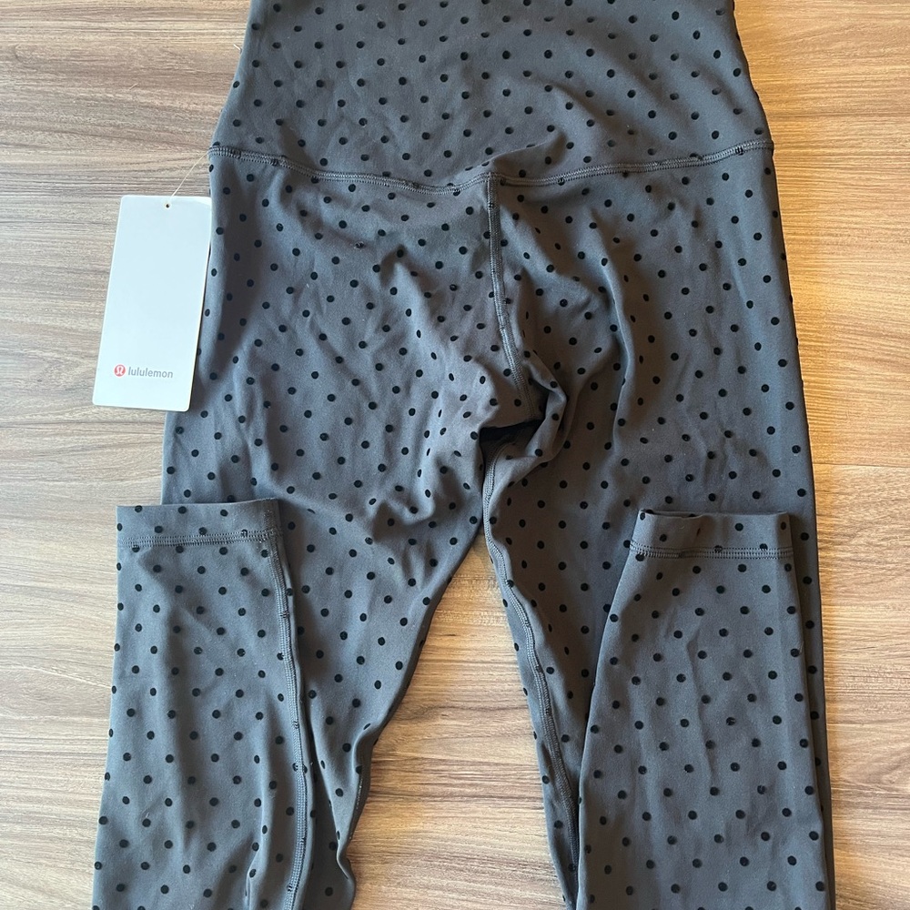 Lululemon Align High Rise Leggings Polka Flock Black - Picture 5 of 5